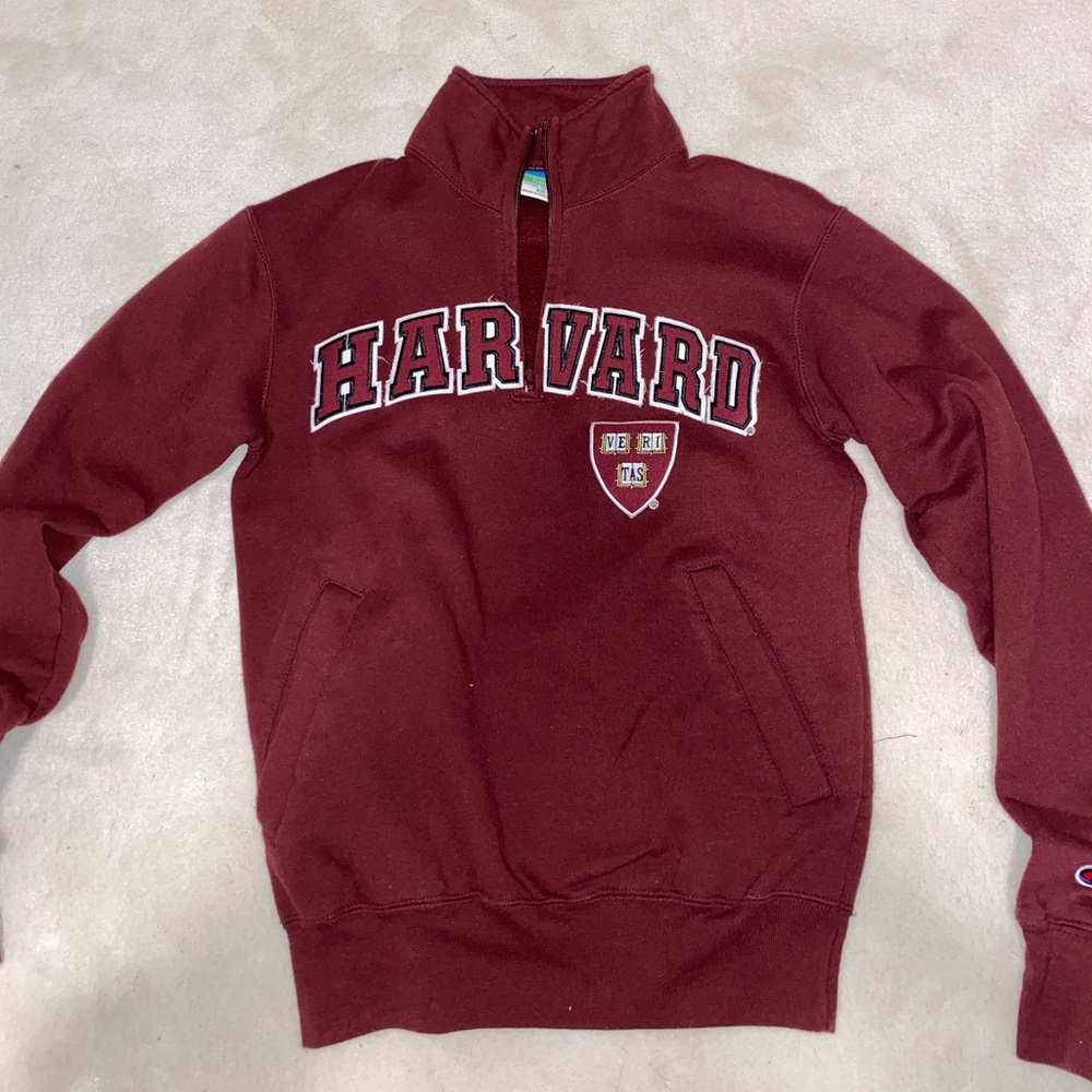 harvard champion quarter zip!